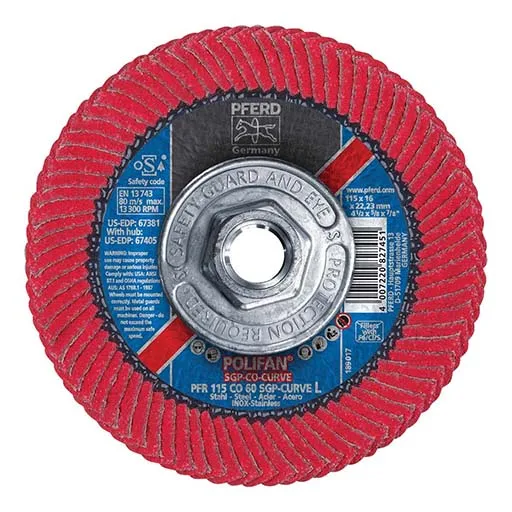 Polifan – Pferdvalue Special Line SGP CO-CURVE Flap Disc – 60 – 5/8-11 in | 67405