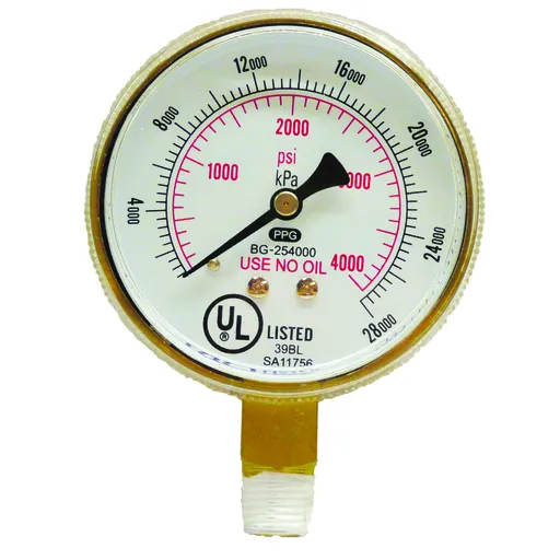Prostar GAUGE 2-1/2 BRASS 30 PSI/KPA | 20006