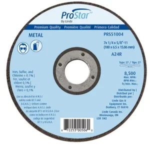 PROSTAR Grinding Wheel, 7″ x 1/4″ x 5/8″-11 | PRS51004 PRS51004