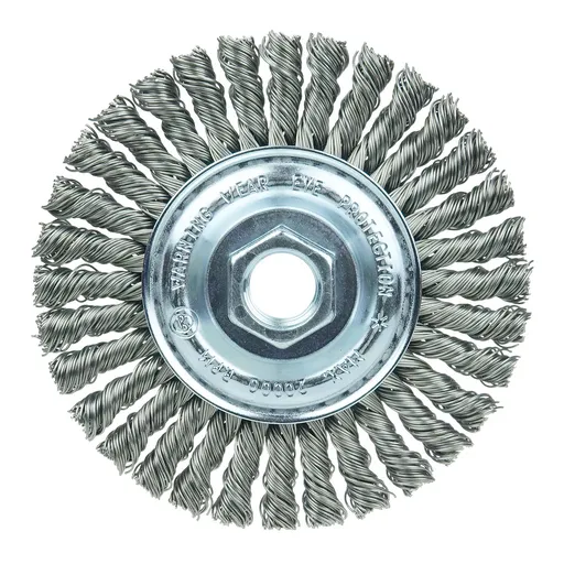 PROSTAR High-Speed Stringer Bead Wire Wheel 4″ Dia, 0.020″ Steel Fill, Clam | 98276