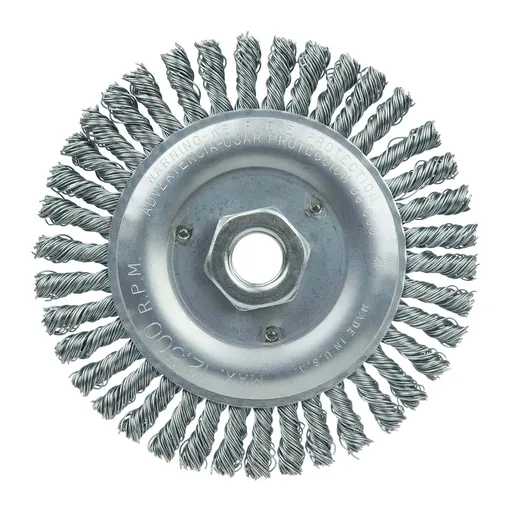 PROSTAR Stringer Bead Knot Wire Wheel 5″ Diameter, 0.020″ Steel Fill, Clam | 98280