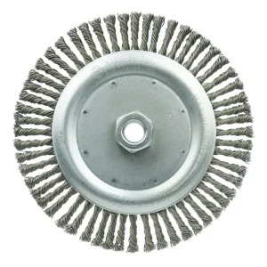 PROSTAR Stringer Bead Knot Wire Wheel Brush, 7″ Diameter, 0.020″ Steel Fill | 98286
