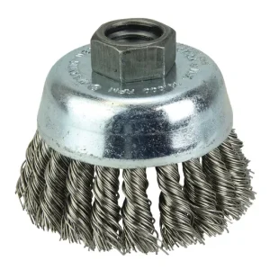 Prostar High Speed Knot Wire Cup Brush, 2-3/4″ Diameter, 0.014″ SS Fill | 98250