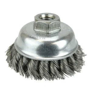 Prostar Knot Wire Cup Brush, 3-1/2″ Brush Diameter, 0.020″ Steel Fill | 98252