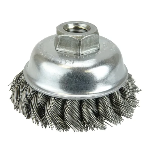 Prostar Knot Wire Cup Brush, 3-1/2″ Brush Diameter, 0.020″ Steel Fill | 98252