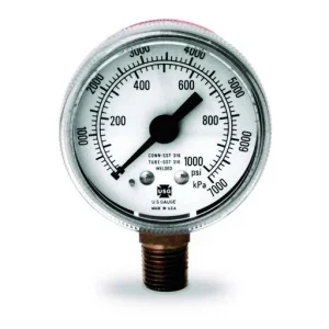 ProStar 550/4000 Series Regulator Pressure Gauge, 2″ Brass psig/kPa, 30″-0-100 psig