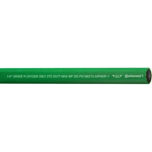 ProStar Gas Hose, Single Fit, Grade R, 1/4″ Size, 50′ Length, Green | 21064065