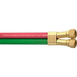 ProStar Gas Hose, Twin Fitted, Grade R, 3/16″ Size, 12.5′ Length, AB Fittings | 21027357