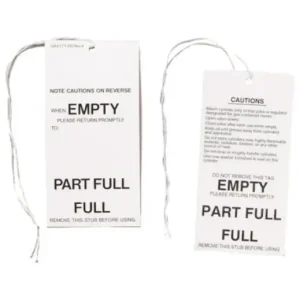 Ratermann Small Cylinder Status Tags-Preprinted, 100/Pk