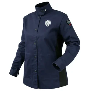 Black Stallion AngelFire Women’s FR Cotton Welding Jacket, Small | JF1015-NB-SML