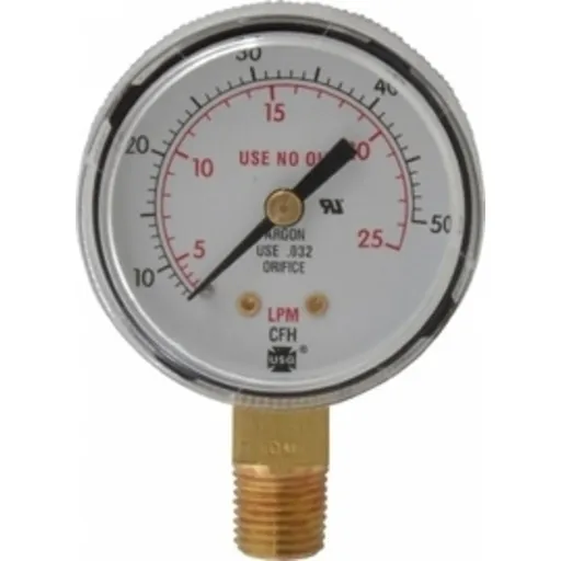 Smith Equipment Co. GAUGE 2 STEEL 50CFH 1/4NPT BLK | GA136-03