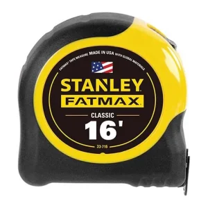 Stanley Fatmax Measure Tape – 16 ft – 1/16 in – 1-1/4 in | 33-716
