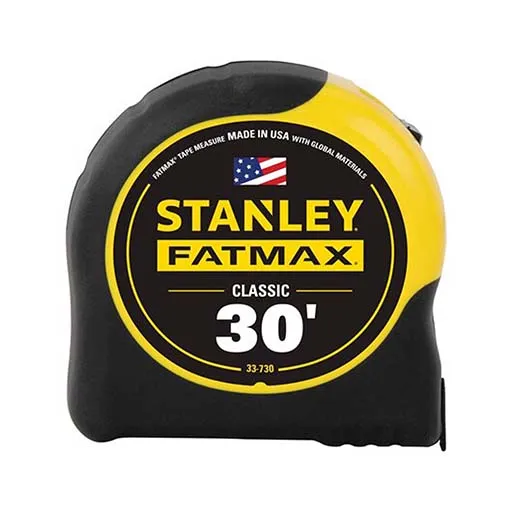 Stanley Fatmax Measure Tape – 30 ft – 1/16 in – 1-1/4 in | 33-730