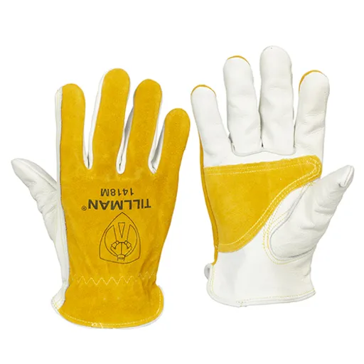 Tillman Top Grain Split Cowhide Drivers Glove Unlined, Reinforced Palm, Med | 1418L