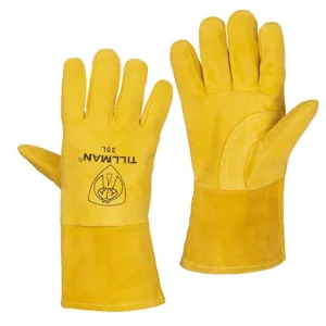 Tillman 35 Premium Reverse Grain Deerskin MIG Glove, Super Soft, Small | 35S