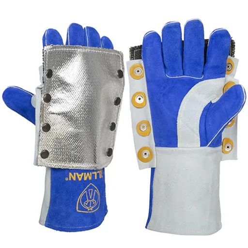 Tillman 1266 Premium Split Cowhide Stick Welding Glove, Back Hand Pad | 1266