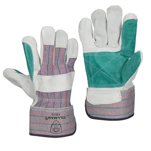Tillman 1515 Standard Shoulder Split Cowhide/Canvas Work Glove, Cotton Palm | 1515