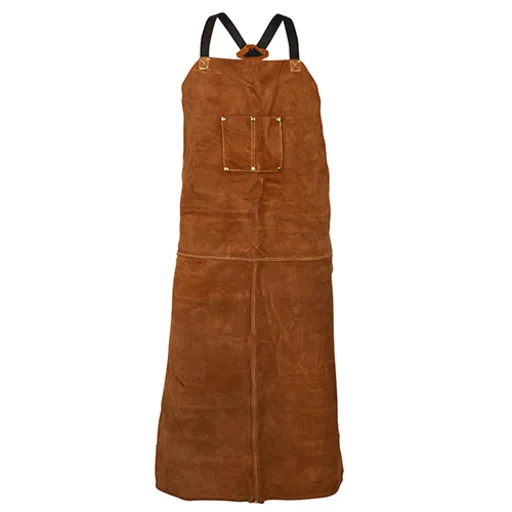 Tillman 3842 Premium Side Split Cowhide Bib Apron, Dark Brown, 42″ L | 3842
