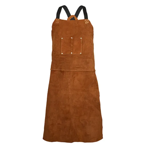 Tillman 3848 Premium Side Split Cowhide Bib Apron, Dark Brown, 48″ L | 3848