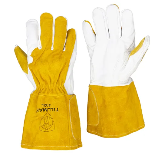 Tillman 49 Premium Top Grain Goatskin/Cowhide MIG Glove, GlidePatch, Large | 49L