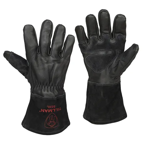 Tillman 55 Onyx Top Grain Cowhide MIG Glove, Cotton Fleece Lining, Medium | 55M