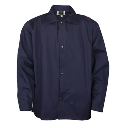 Tillman 6230B Fire Resistant Cotton Welding Jacket, Blue, Small | 6230BS