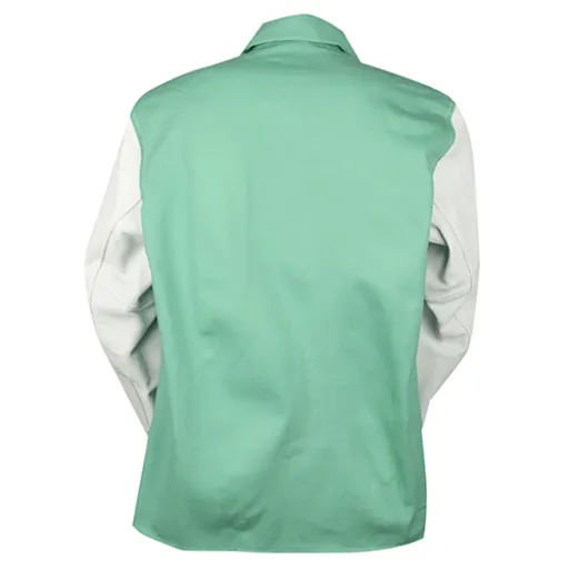 Tillman 9630 Fire Resistant FR7A Cotton Welding Jacket, Cowhide Sleeves, Med | 9630M