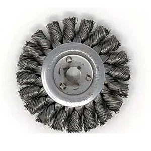 SAIT Wire Wheel Brush – 3 in – 3/8 in | 03377