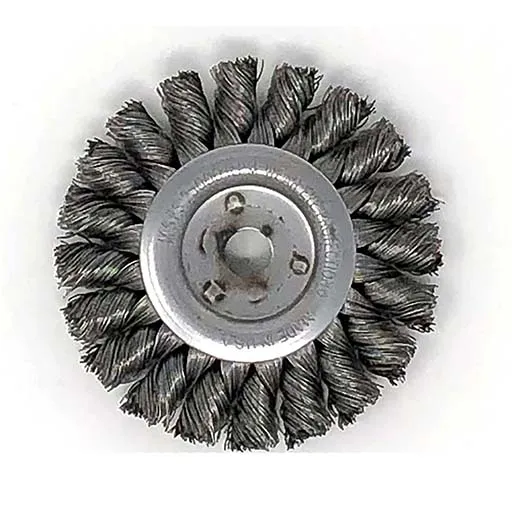 SAIT Wire Wheel Brush – 3 in – 3/8 in | 03377