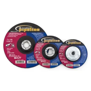 United Abrasies The Ultimate Pipeline Grinding Wheel, T27, 4.5″ x 1/8″ x 5/8″-11 | 20120