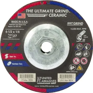 UA – SAIT THE ULTIMATE GRIND Depressed Center Wheel – 4-1/2 in | 20214