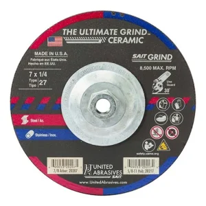 UA – SAIT Depressed Center Wheel – 7 in | 20217