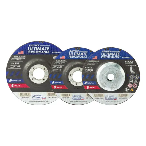 United Abrasives Saitech UP Cutting Wheel, 4-1/2″ x 3/32″ x 7/8″ | 22064