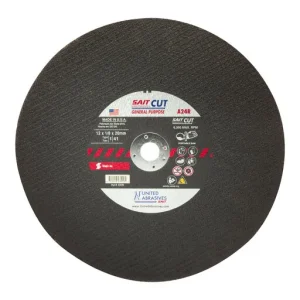 United Abrasives A24R General Purpose Cutting Wheel, 12″ x 1/8″ x 20 mm | 23420