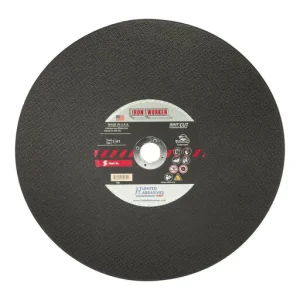 United Abrasives Iron Worker General Purpose Chop Saw Wheel 16″ x 3/32″ x 1″ | 24011