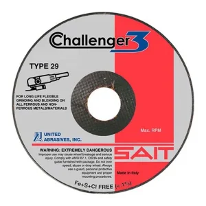 UA – SAIT CHALLENGER 3 Challenger Flexible Grinding Wheel – Medium | 27611