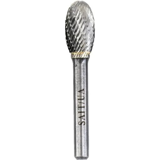 United Abrasives Double Cut Carbide Burs, SE5, 1/2″ x 7/8″ x 2-5/8″ x 1/4″ | 45016