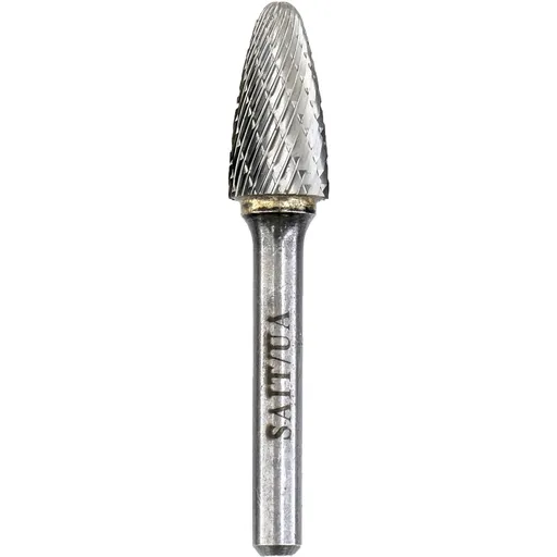 United Abrasives Double Cut Carbide Burs, SF3, 1/2″ x 1″ x 2-3/4″ x 1/4″ | 45022