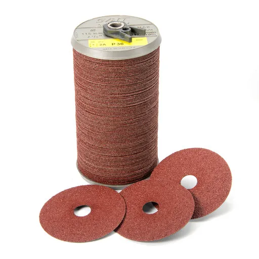 United Abrasives 2A Aluminum Oxide GP Fiber Disc, 5″ x 7/8″, 36 Grit| 53036