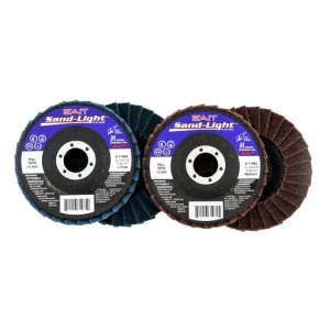 United Abrasives Sand-Light Non-Woven Flap Disc, Type 27, 4-1/2″ x 7/8″, Coarse | 71980