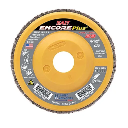SAIT – Encore Flap Disc – Medium – 60 – 4-1/2 in | 72240