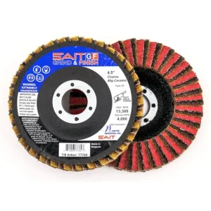 United Abrasives Sait SF Grind and Finish Flap Disc, 4-1/2″ x 7/8″, 60 Grit, AO | 77720