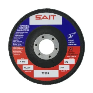 United Abrasives 2SM Unitized Wheel, T27, 4-1/2″ x 7/8″, Med, Silicon Carbide | 77875