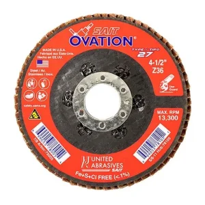 SAIT – OVATION High Density Flap Disc – Medium – 60 – 7 in | 78048