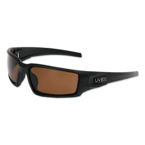 UVEX HYPERSHOCK Safety Glasses – Matte Black – Espresso Polarized | 763-S2949