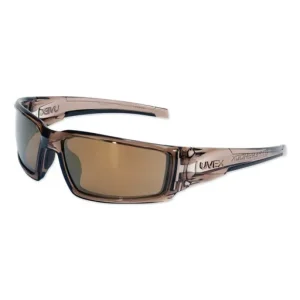 UVEX HYPERSHOCK Safety Glasses – Smoke Brown – Gold Mirror | 763-S2964
