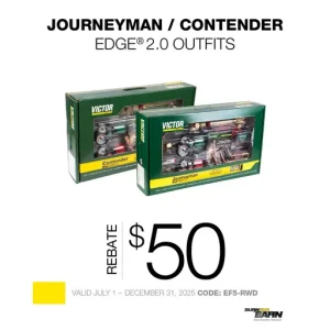 Victor Equipment Journeyman EDGE 2.0 540/510, 90° Plus Outfit | 0384-2101