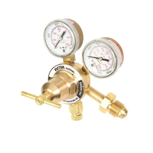 Victor TPR 250 Purging Regulator – 10 psi – 250 psi – CGA-580 – 1/4 in 37deg Flare