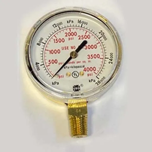 Victor Equipment GAUGE 2-1/2X4000 BRASS | 1424=0057