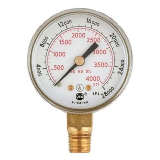 Victor Equipment GAUGE 0-600 PSI 2″GOLD TINT | 1424=0381